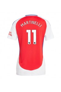 Arsenal Gabriel Martinelli #11 Jalkapallovaatteet Naisten Kotipaita 2024-25 Lyhythihainen